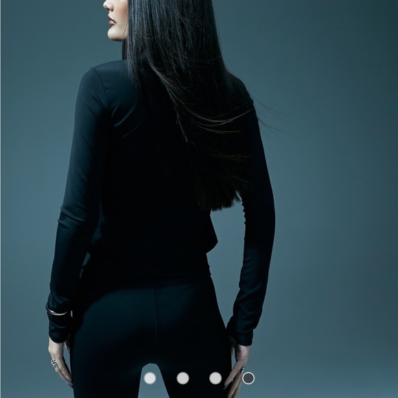 Murci super soft asymmetric zip jacket in black size 8 - Picture 2 of 10